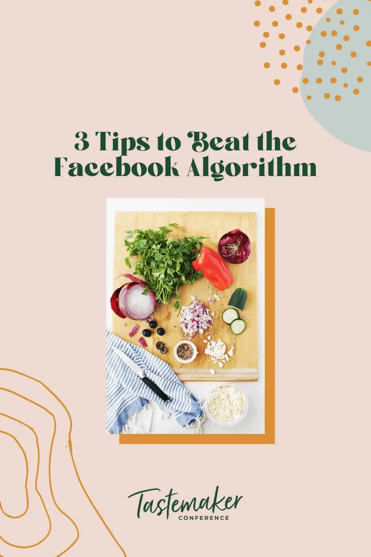 graphic with blog post title and image of cutting board with vegetables