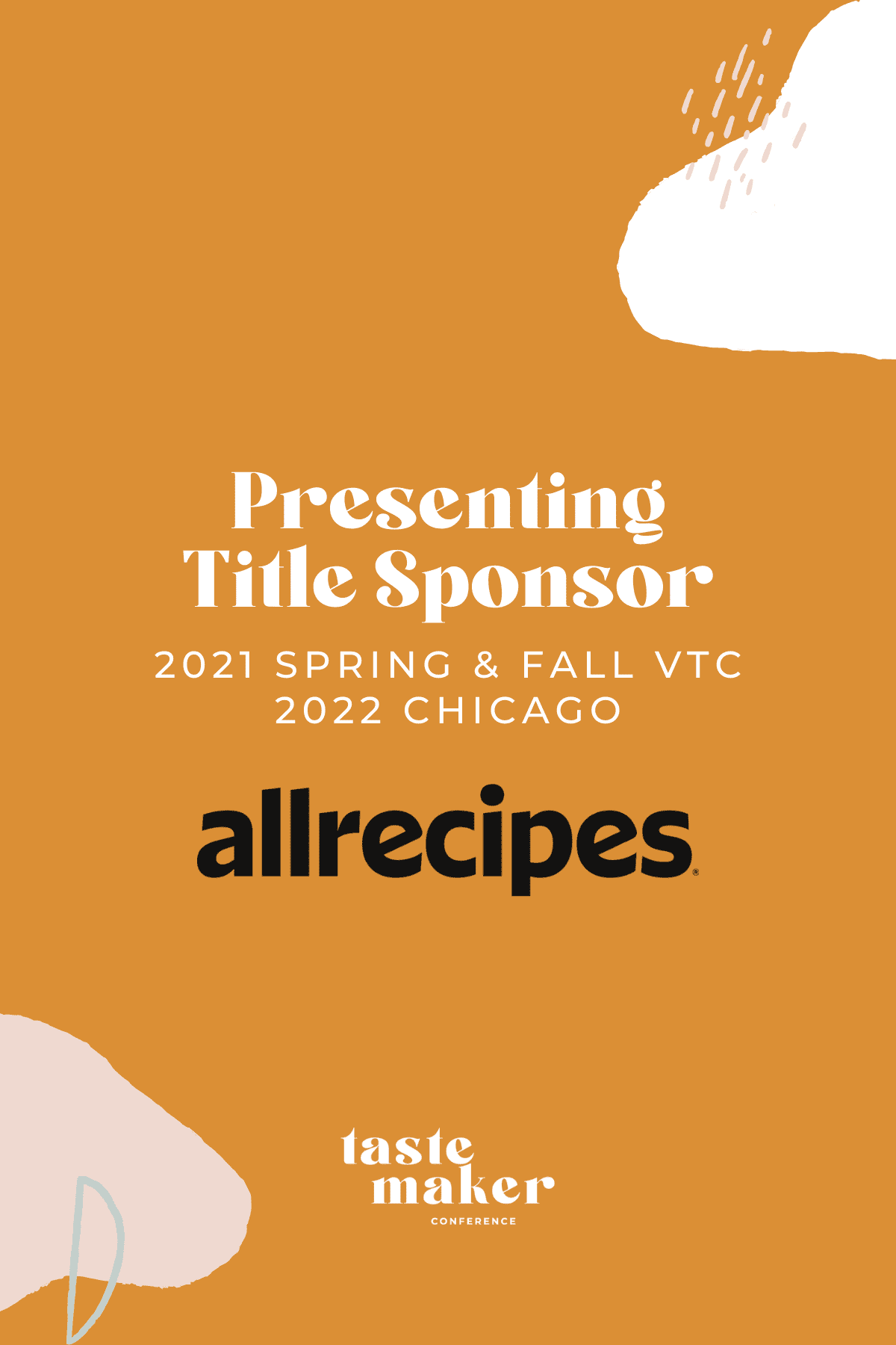 graphic that reads presenting title sponsor allrecipes