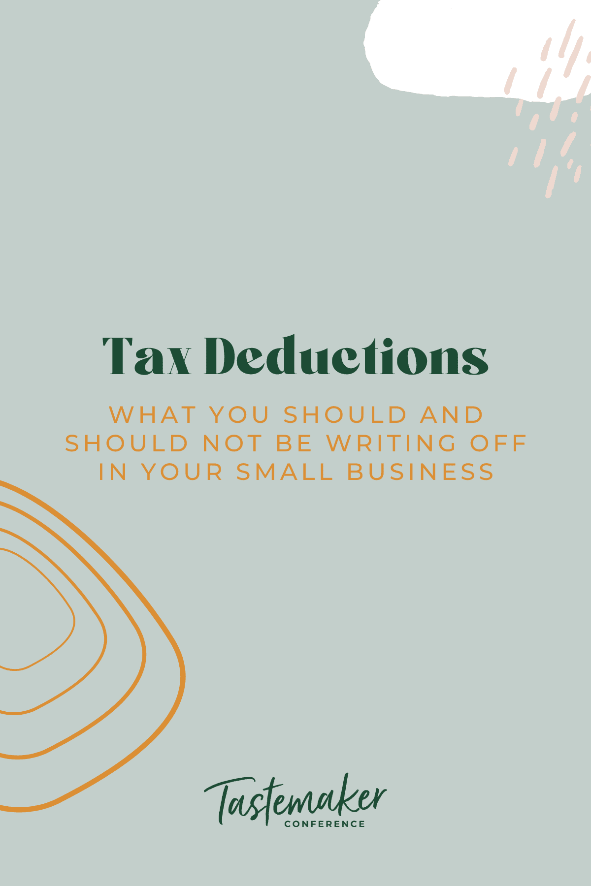 graphic reads tax deductions and a description of what you will find below
