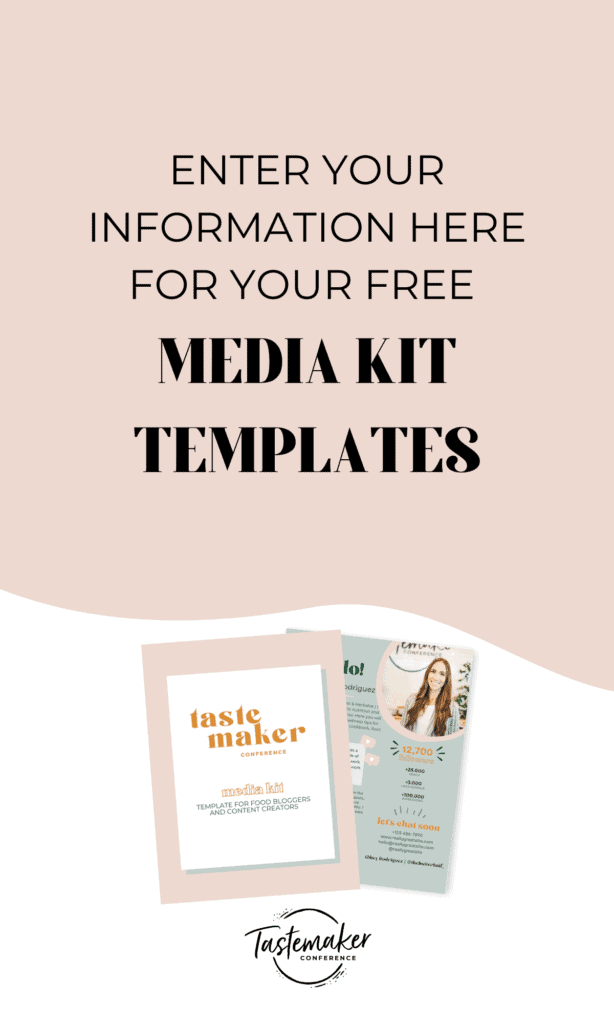 graphic for media kit templates with image of cover page and media kit template