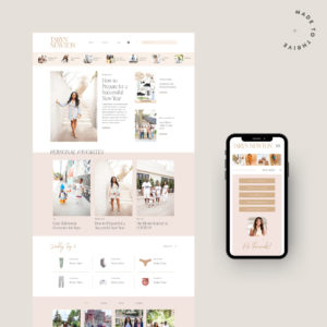 collage of website design