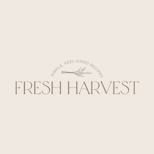 logo of fresh harvest in nude colors