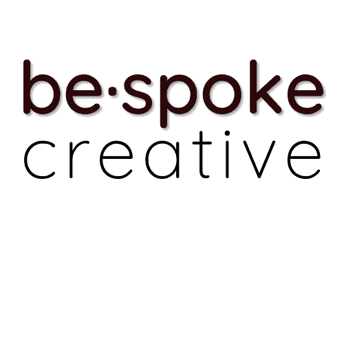 logo in black and white reading be-spoke creative