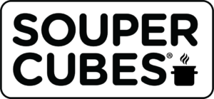 Black text reading "Souper Cubes" over a white background.